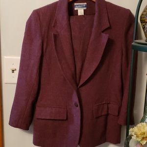 Purple Pendleton suit size 6